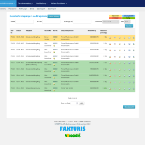 auftragsliste